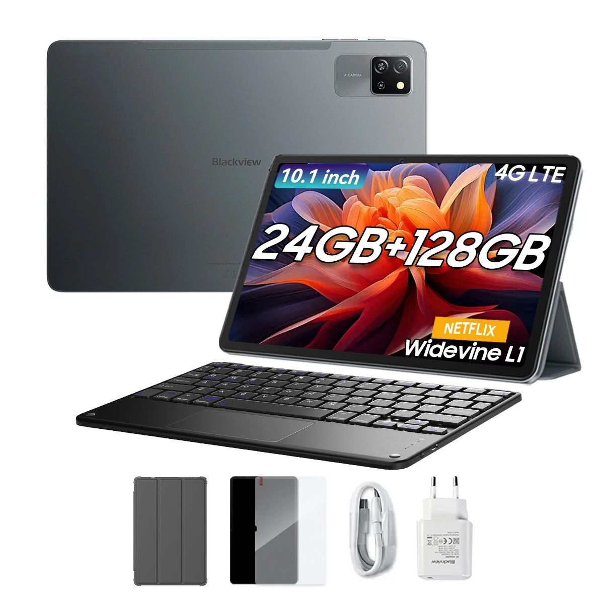 BLACKVIEW - Tablet Blackview Tab 60 Pro 4G 10.1" (8+16GB)24GB+128GB COMBO - GRIS