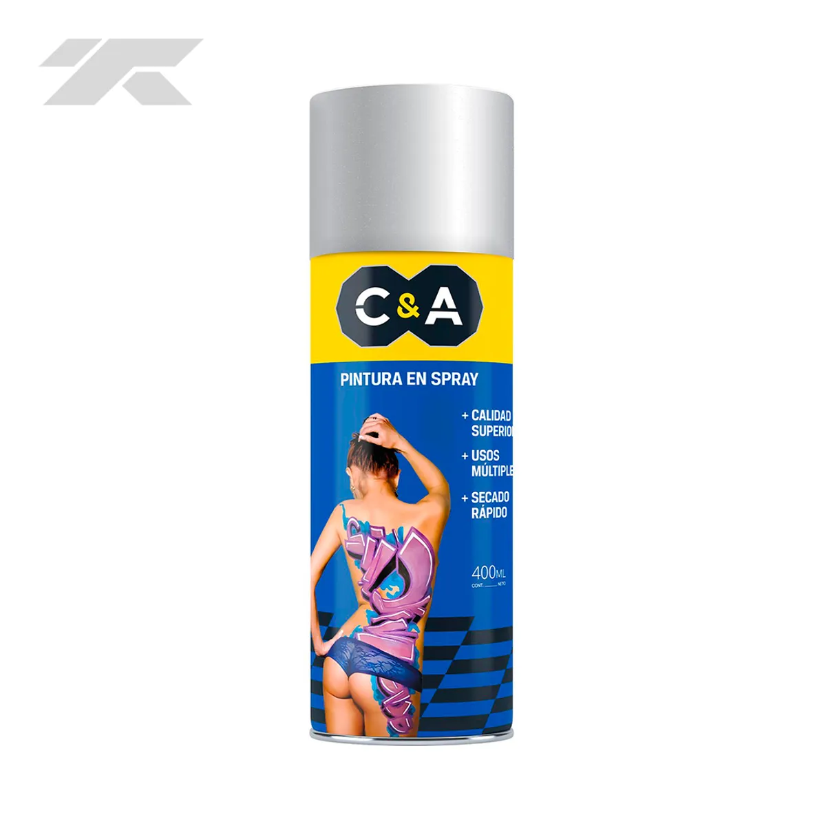 C&A - Pintura Spray C&A 400ml Cromado