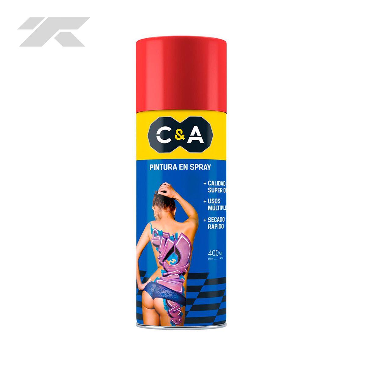 GENERICO - Pintura Spray C&A 400ml Rojo