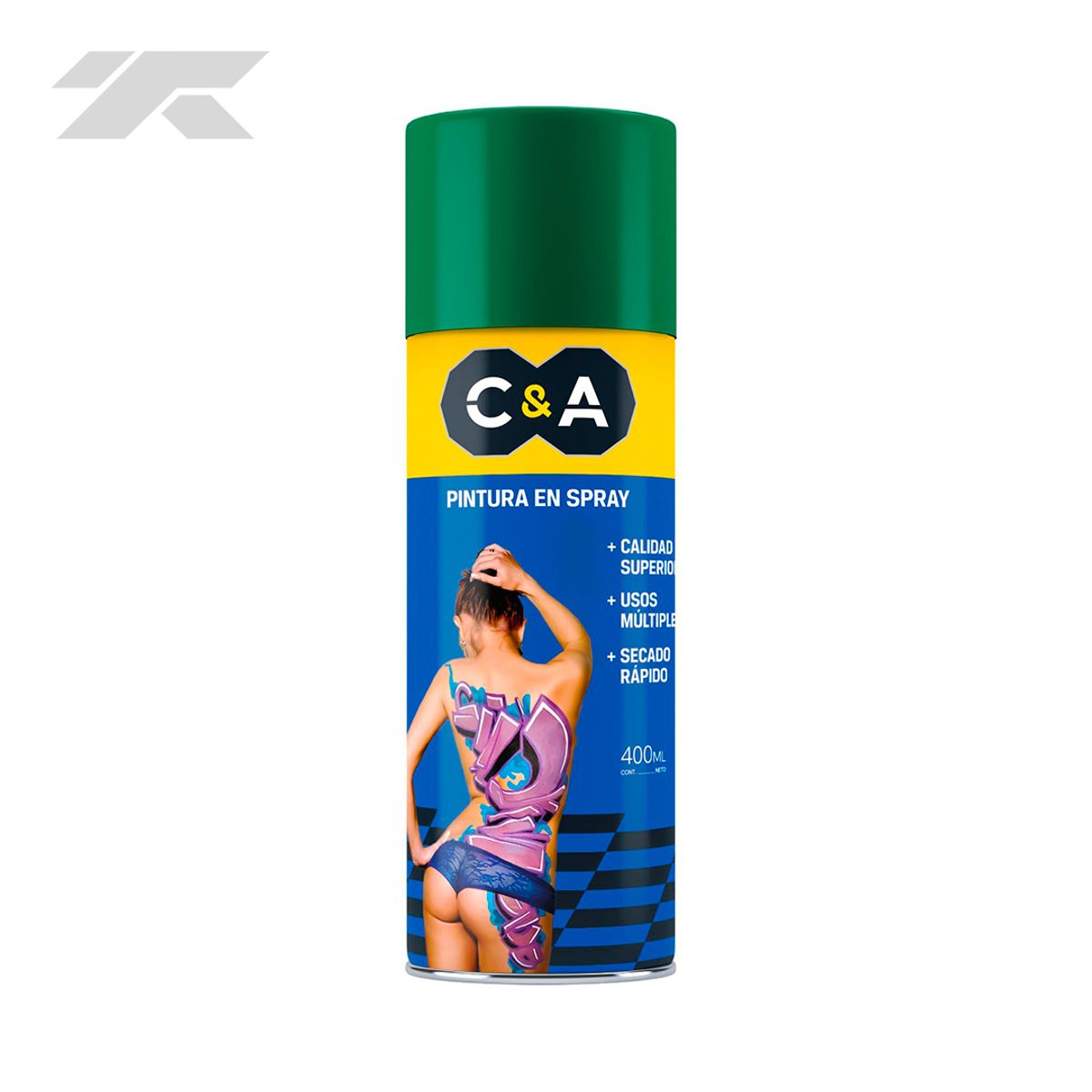 GENERICO - Pintura Spray C&A 400ml Verde Oscuro