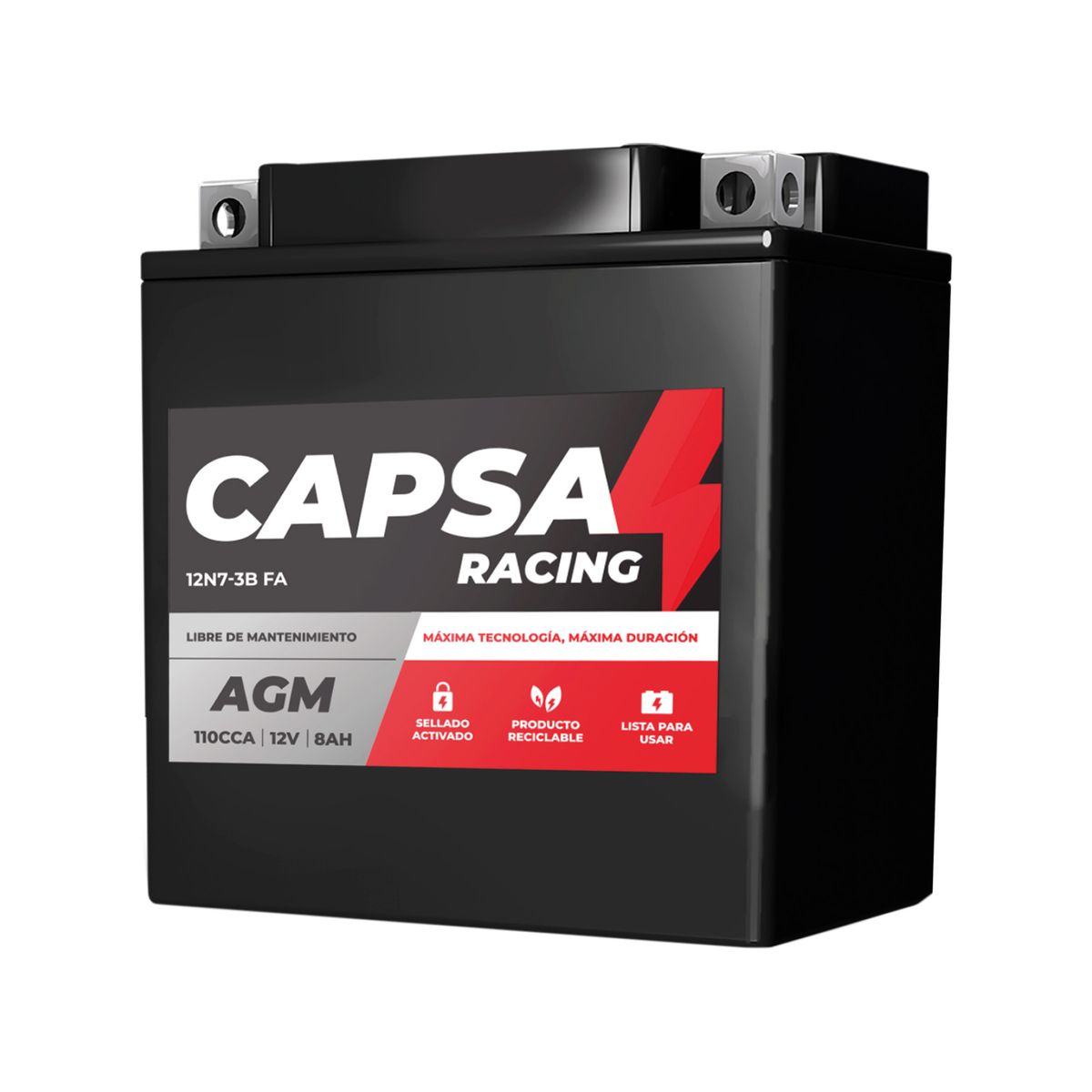 CAPSA - Batería para moto lineal 12N5- 3BFA
