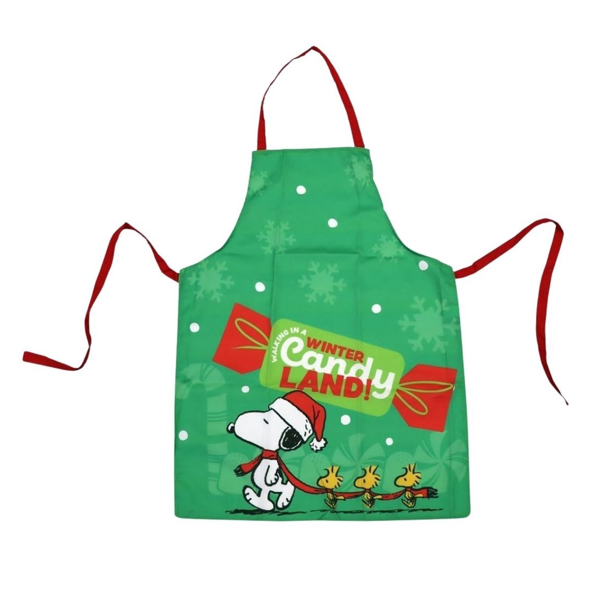 Pack de Cocina Snoopy Verde con Guante y Toma Olla + Mandil Delantal Adulto 60x80 cm, marca SNOOPY - Foto 2
