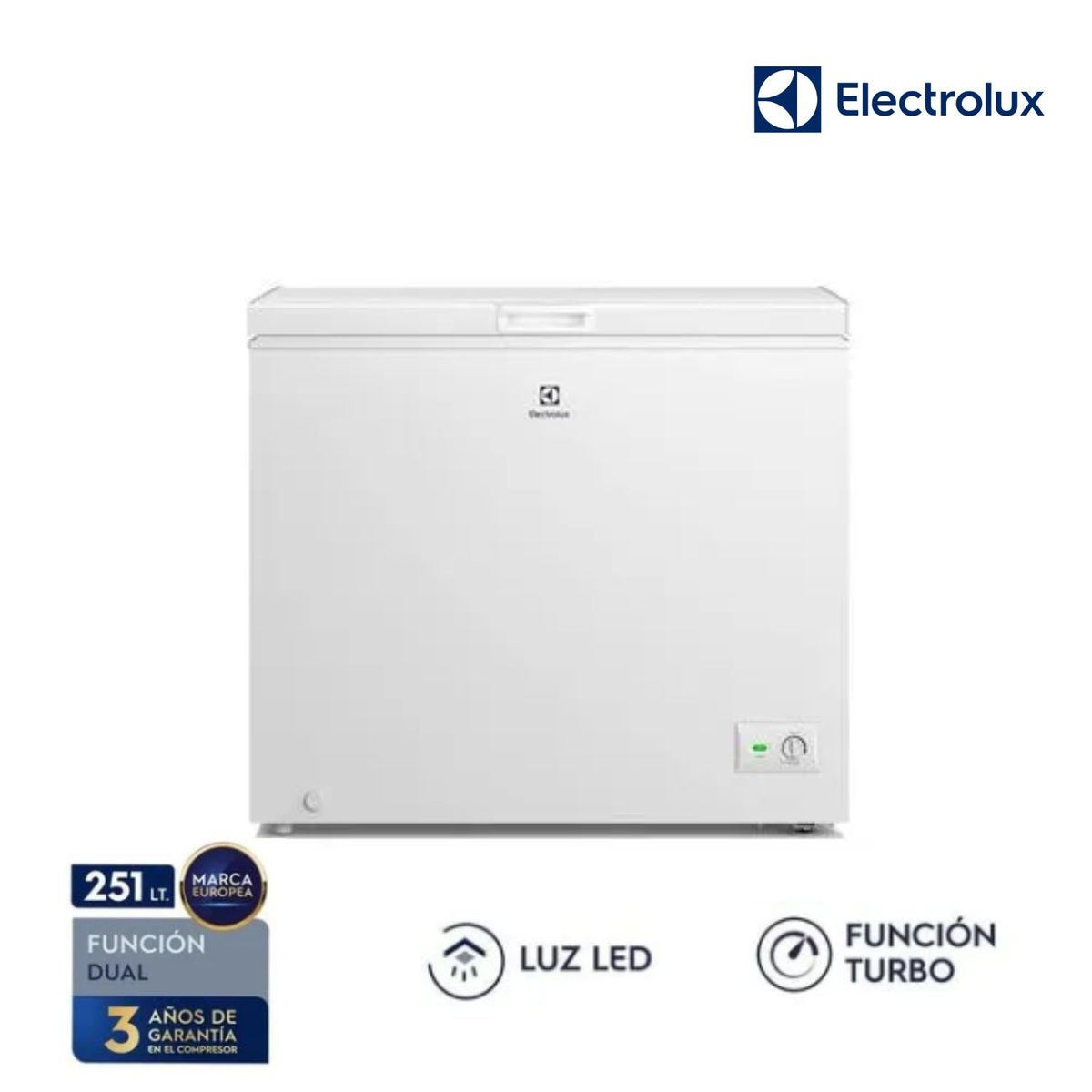 ELECTROLUX - Congelador  Horizontal Electrolux 251 L Blanco EFH25S2P4AW