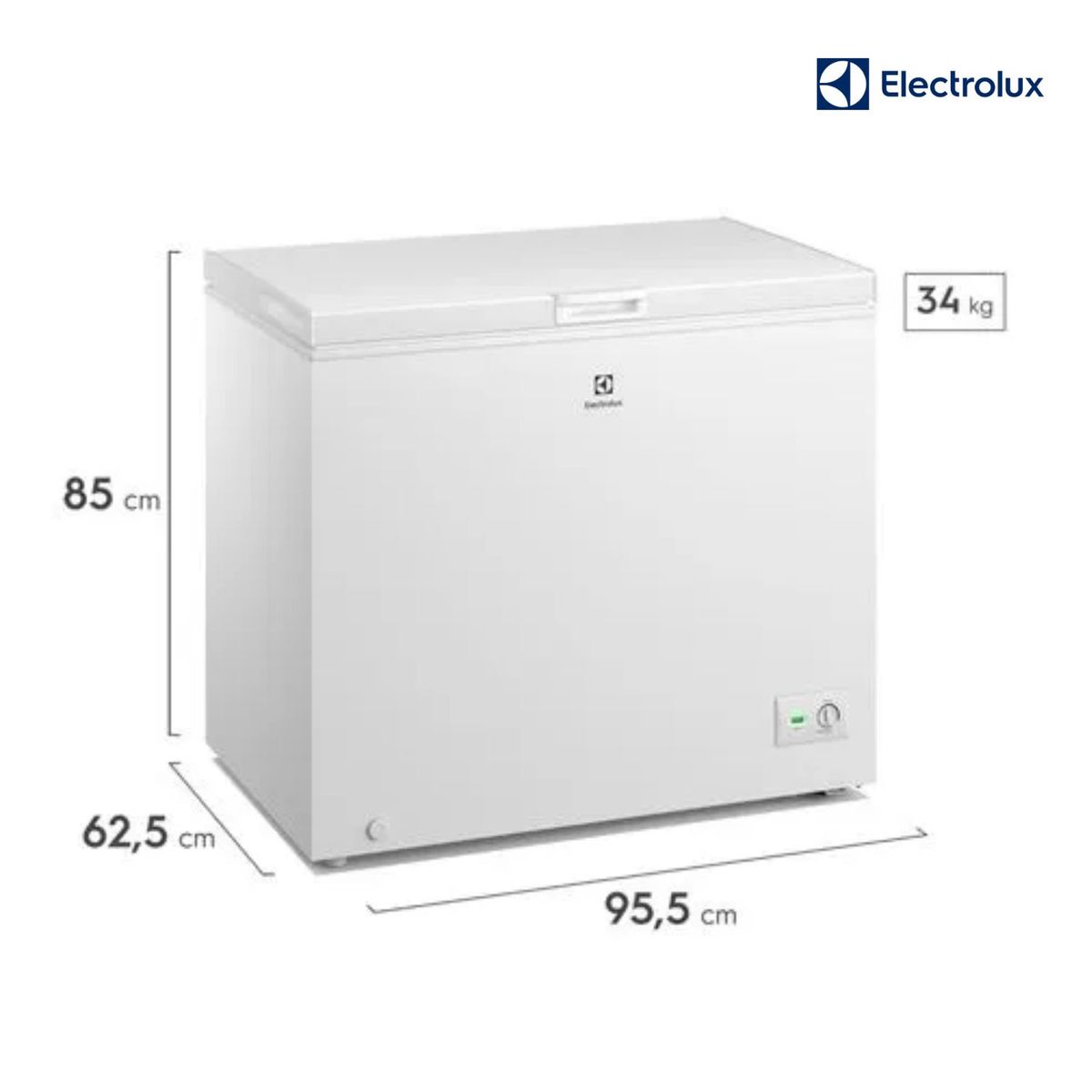 ELECTROLUX - Congelador  Horizontal Electrolux 251 L Blanco EFH25S2P4AW