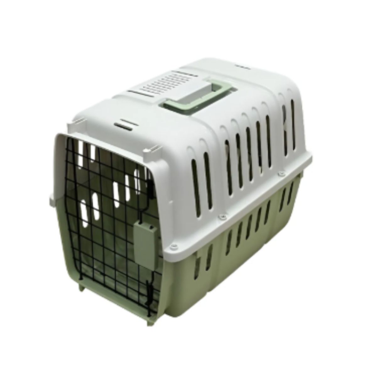 PET MOOD - Transportador Para Gatos Incluye Piso y Bebedero Color Verde