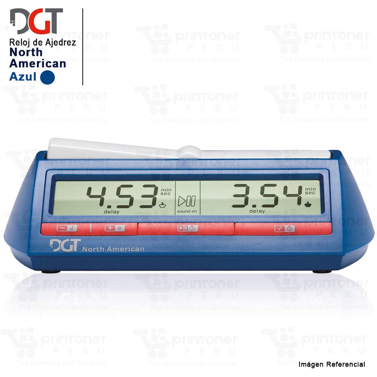 GENERICO - Reloj Digital de Ajedrez DGT North American Azul  Temporizador Profesional