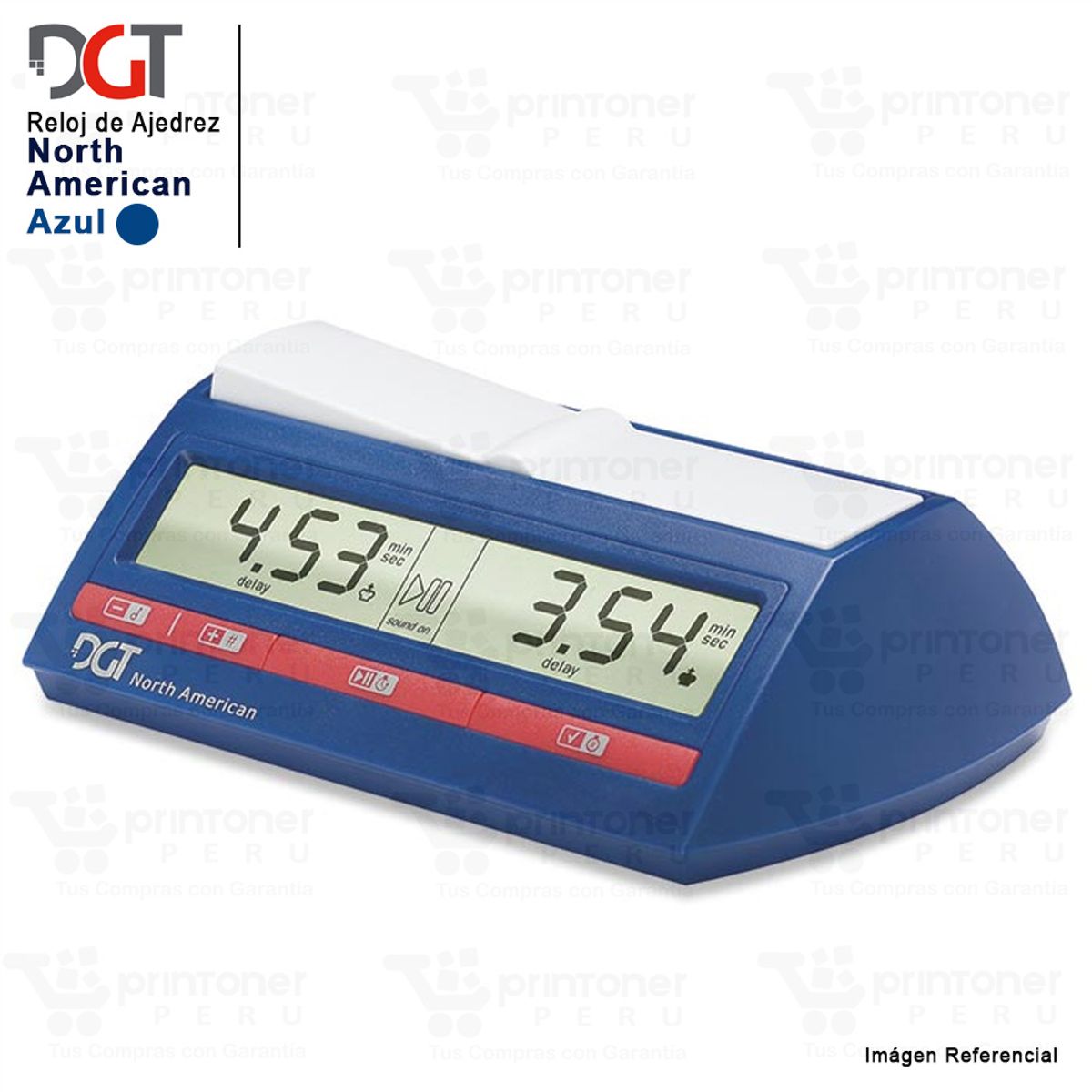 GENERICO - Reloj Digital de Ajedrez DGT North American Azul  Temporizador Profesional