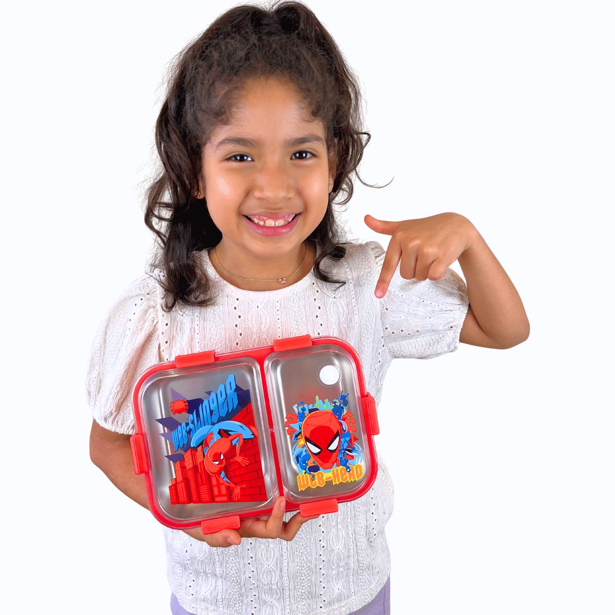 MARVEL - Táper Térmico SPIDERMAN Acero Inoxidable 2 Divisiones