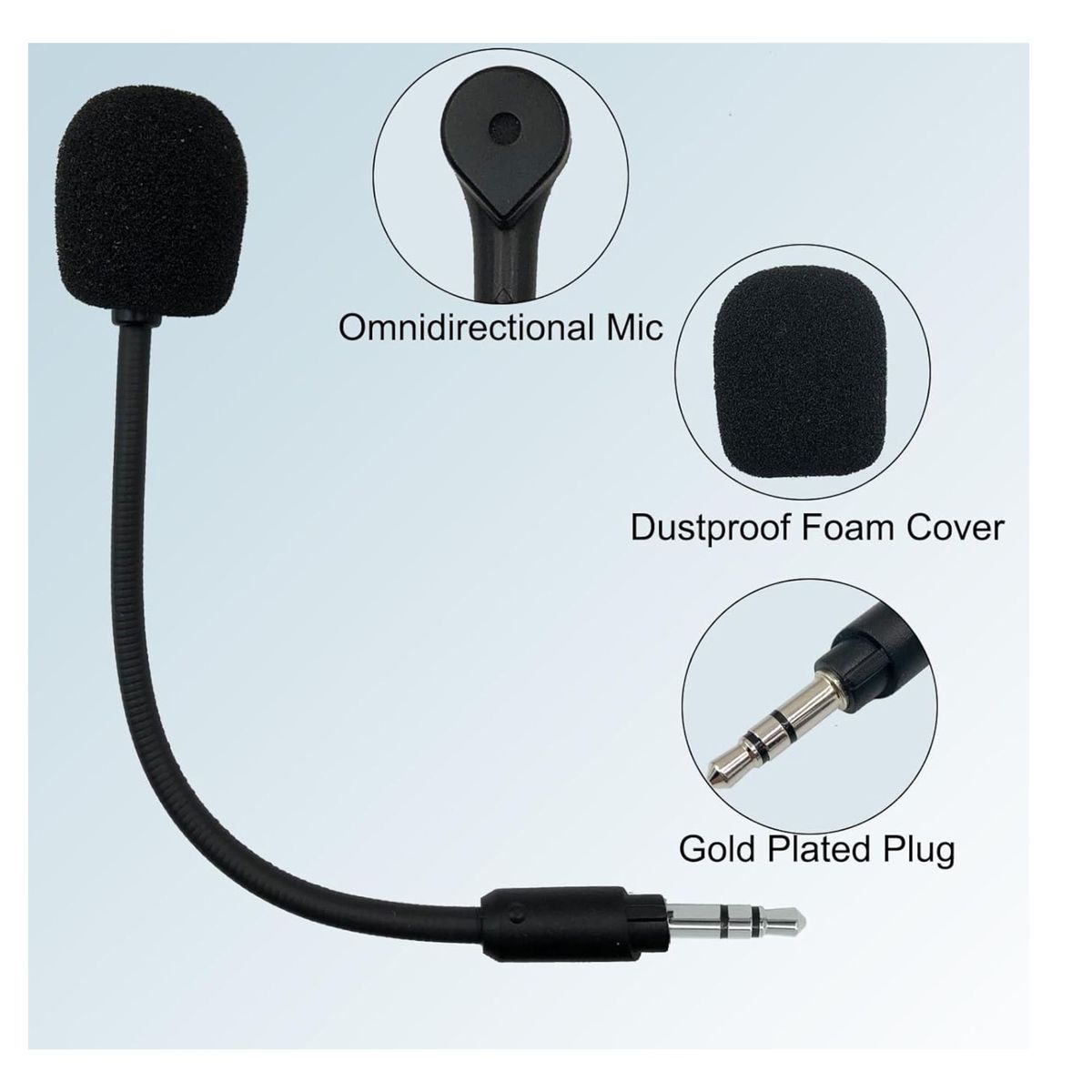 GENERICO - Micrófono para Audífonos Logitech G233  G433