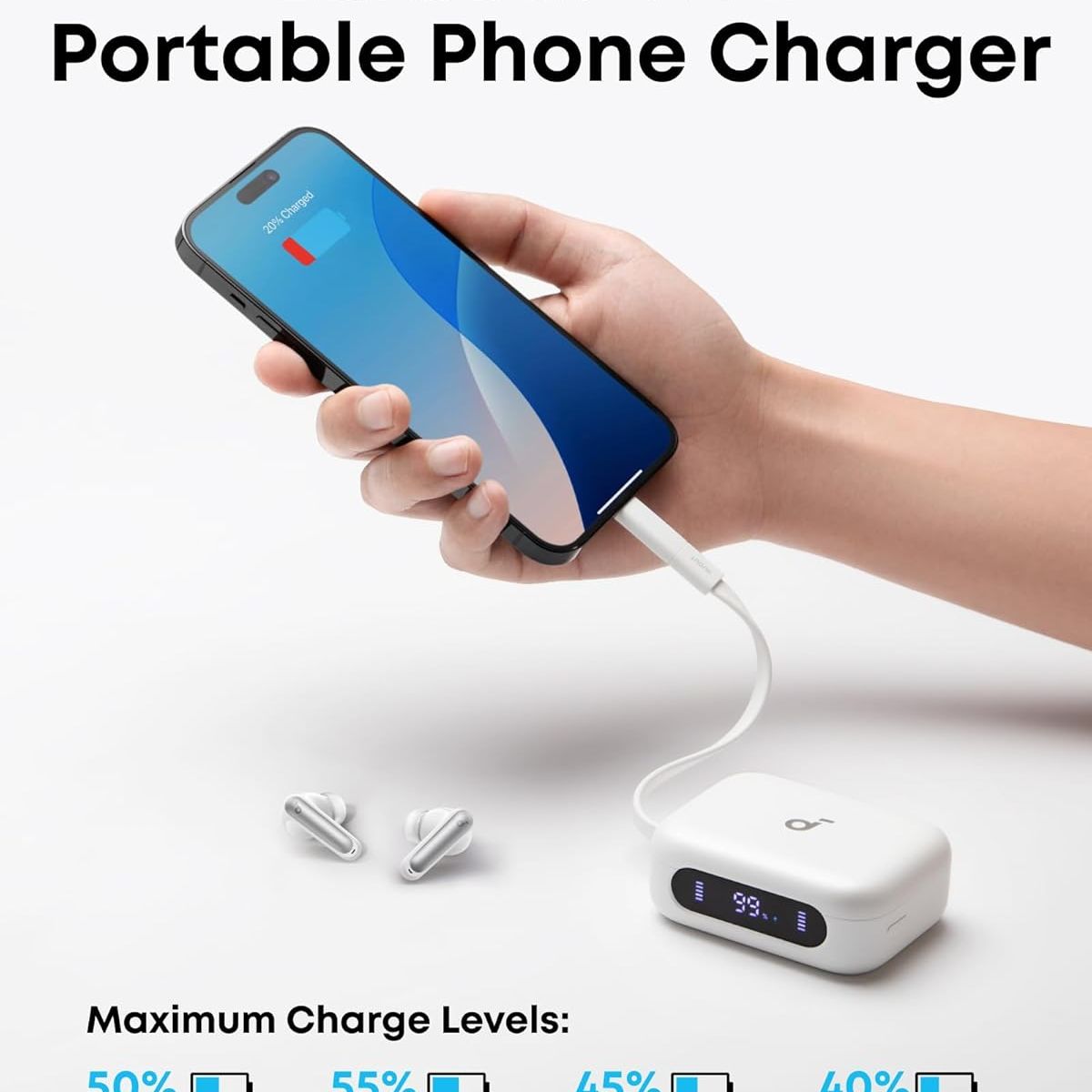 SOUNDCORE - Soundcore P41i por Anker  ANC y Estuche Cargador Portátil con Cable USB-C