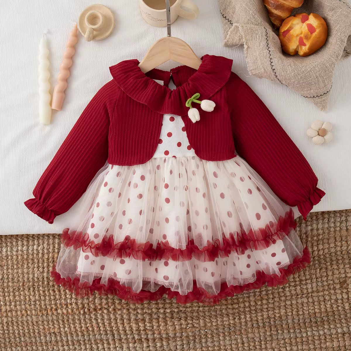 GENERICO - VESTIDO NAVIDAD PARA BEBE NIÑA