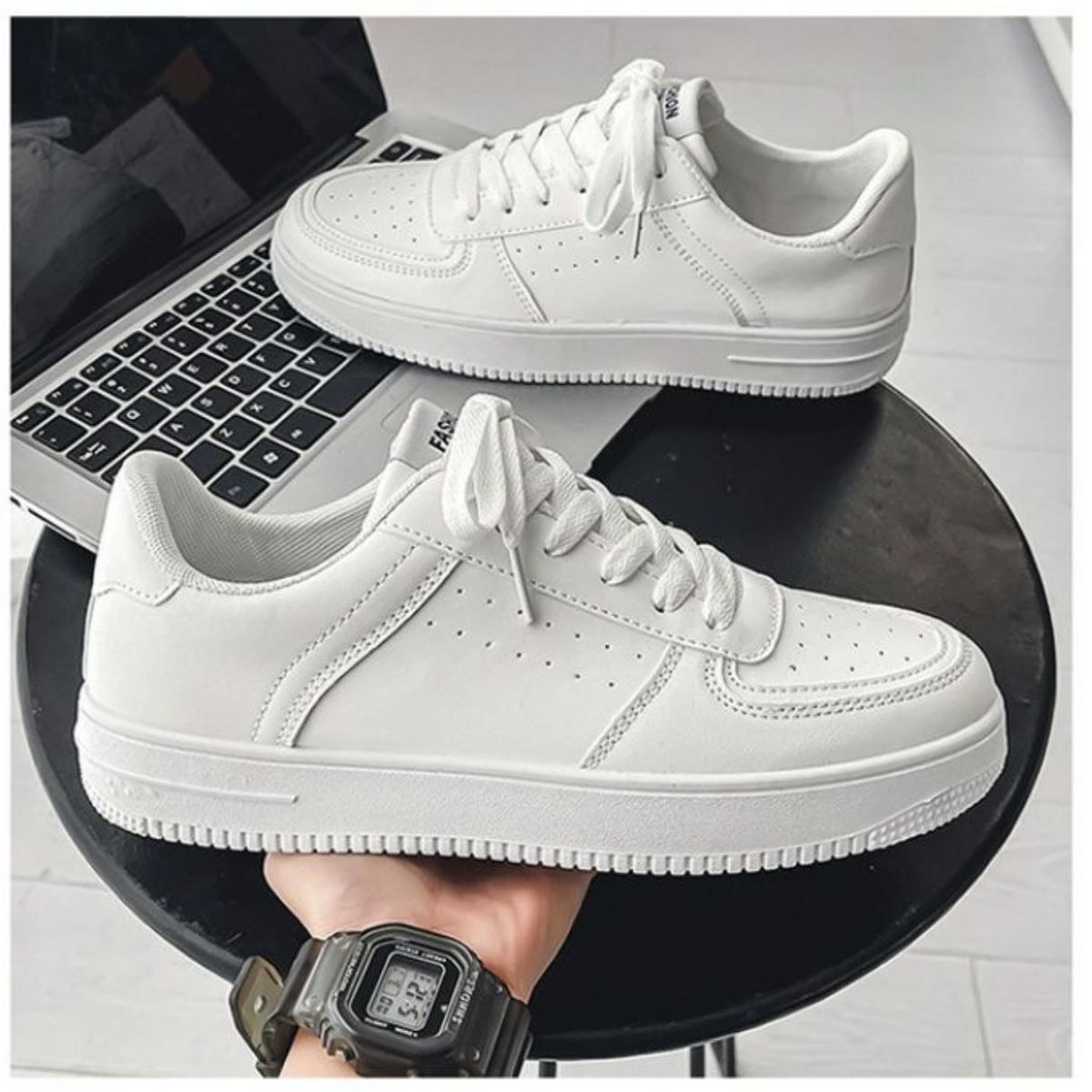 GENERICO - ZAPATILLA PARA HOMBRE PROFESSIONAL FASHION BLANCO - 7007