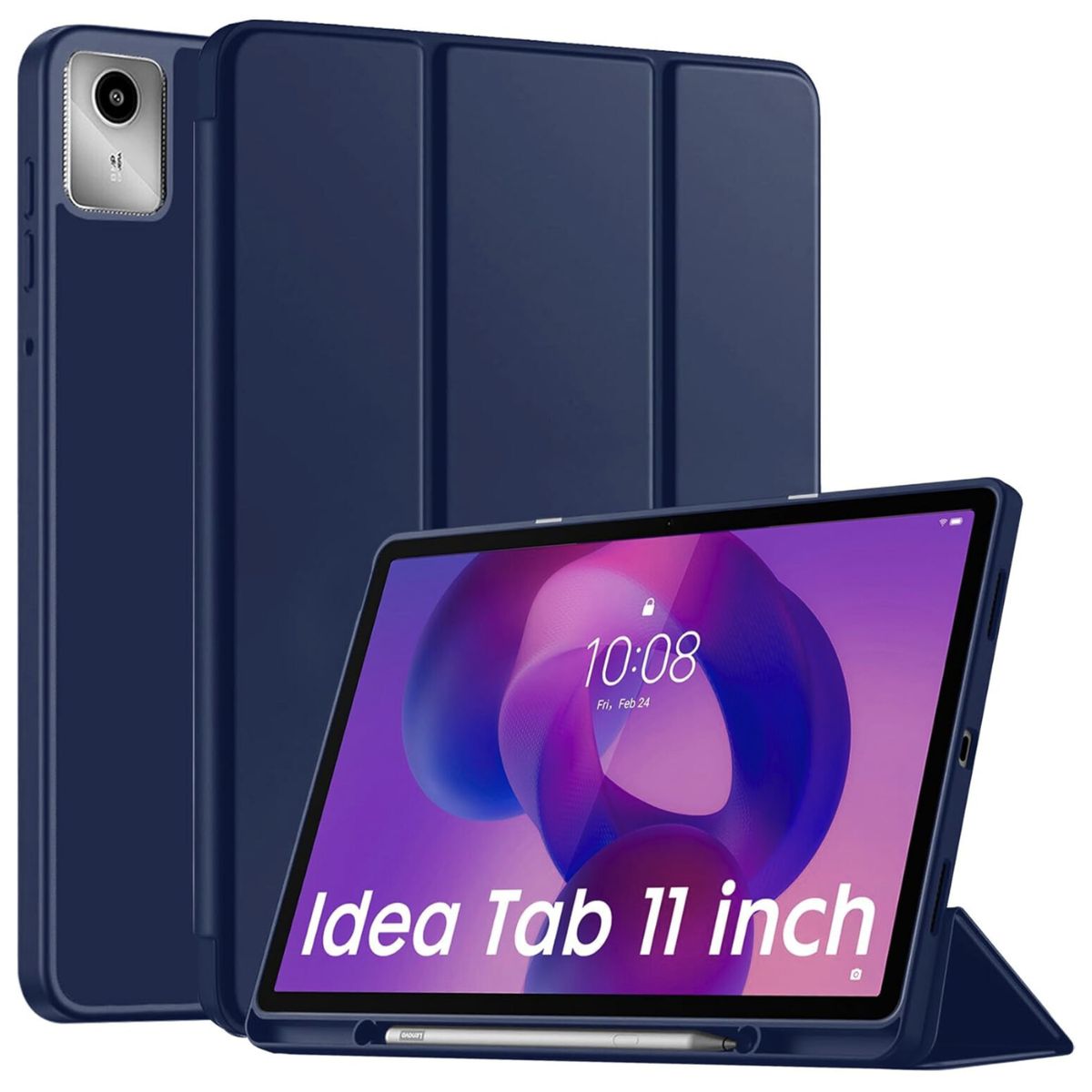 GENERICO - Funda Smart Case Portapencil Para Lenovo Idea Tab 11 - AZUL