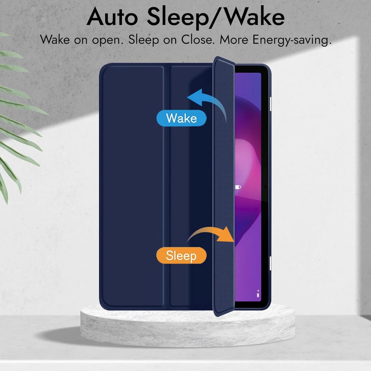 GENERICO - Funda Smart Case Portapencil Para Lenovo Idea Tab 11 - AZUL