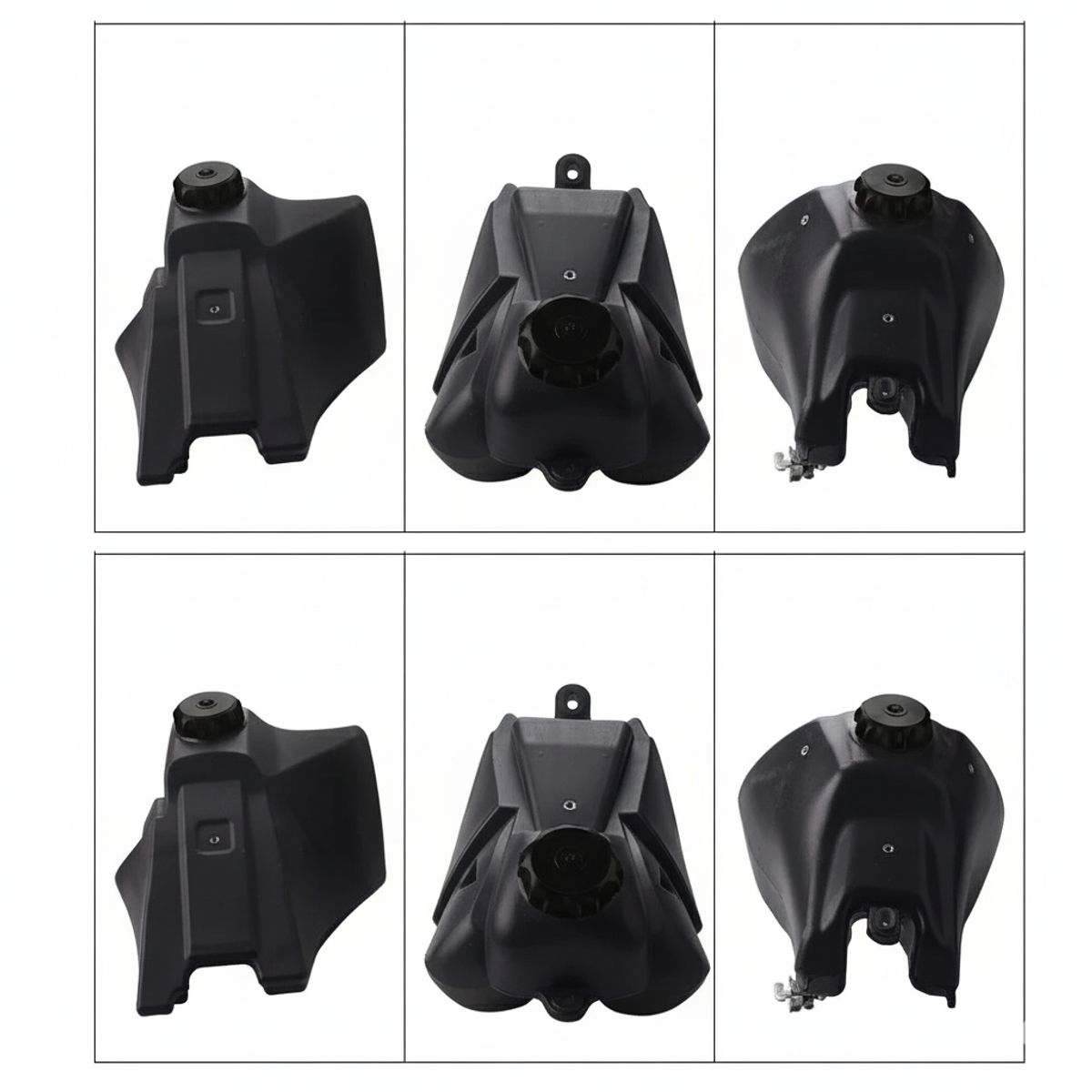 GENERICO - Tapa De Aluminio Para Tanque De Motocicleta Color Negro Con Válvula De Respiración