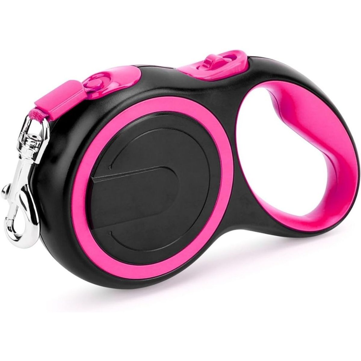 IMPORTADO MC - Correa Retráctil para Perros Medianos y Grandes 8 metros con Mango Antideslizante Color Rosa
