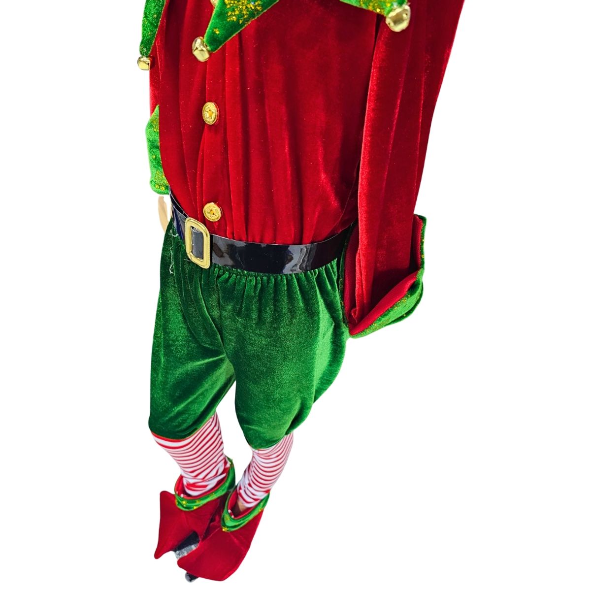 GENERICO - Disfraz Duende Elfo Navideño Niño Talla 12 Nacional Completa