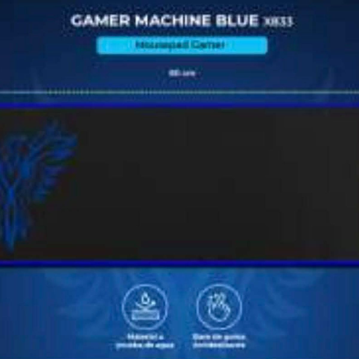 SIGMA - MOUSE PAD GAMER XL 80X30CM ANTIDESLIZANTE PHOENIX AZUL