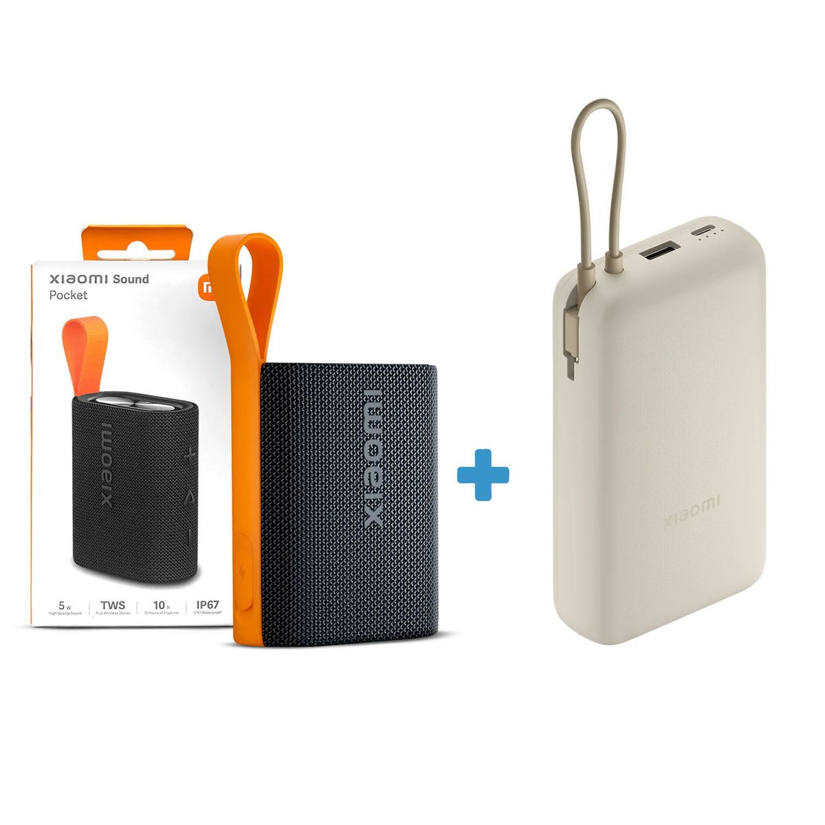 XIAOMI - Power Bank Xiaomi 20000mAh 33W + Mini Parlante Xiaomi Pocket 5W