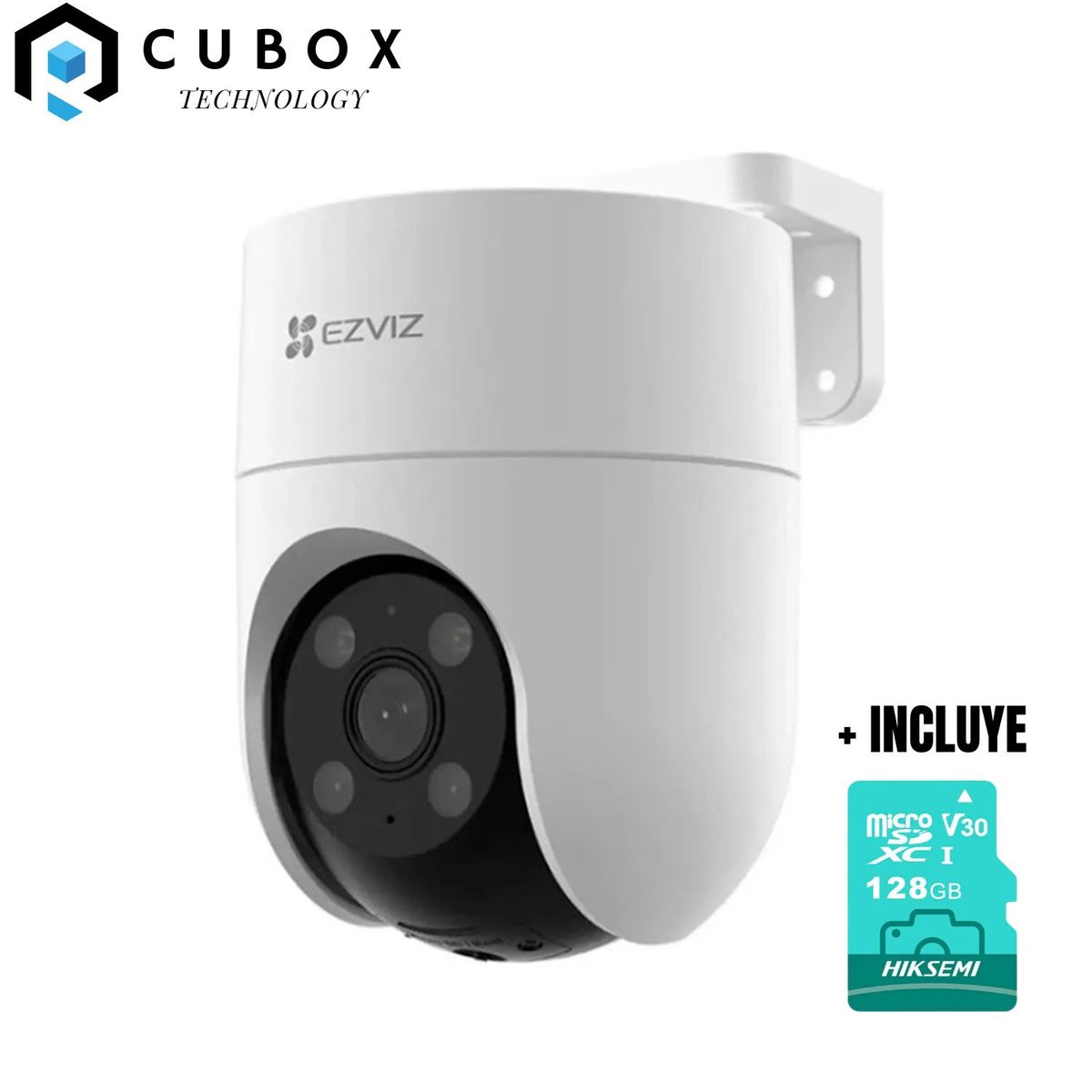 EZVIZ - Cámara EZVIZ H8C PTZ WiFi con Giro 360° + Micro Sd 128gb