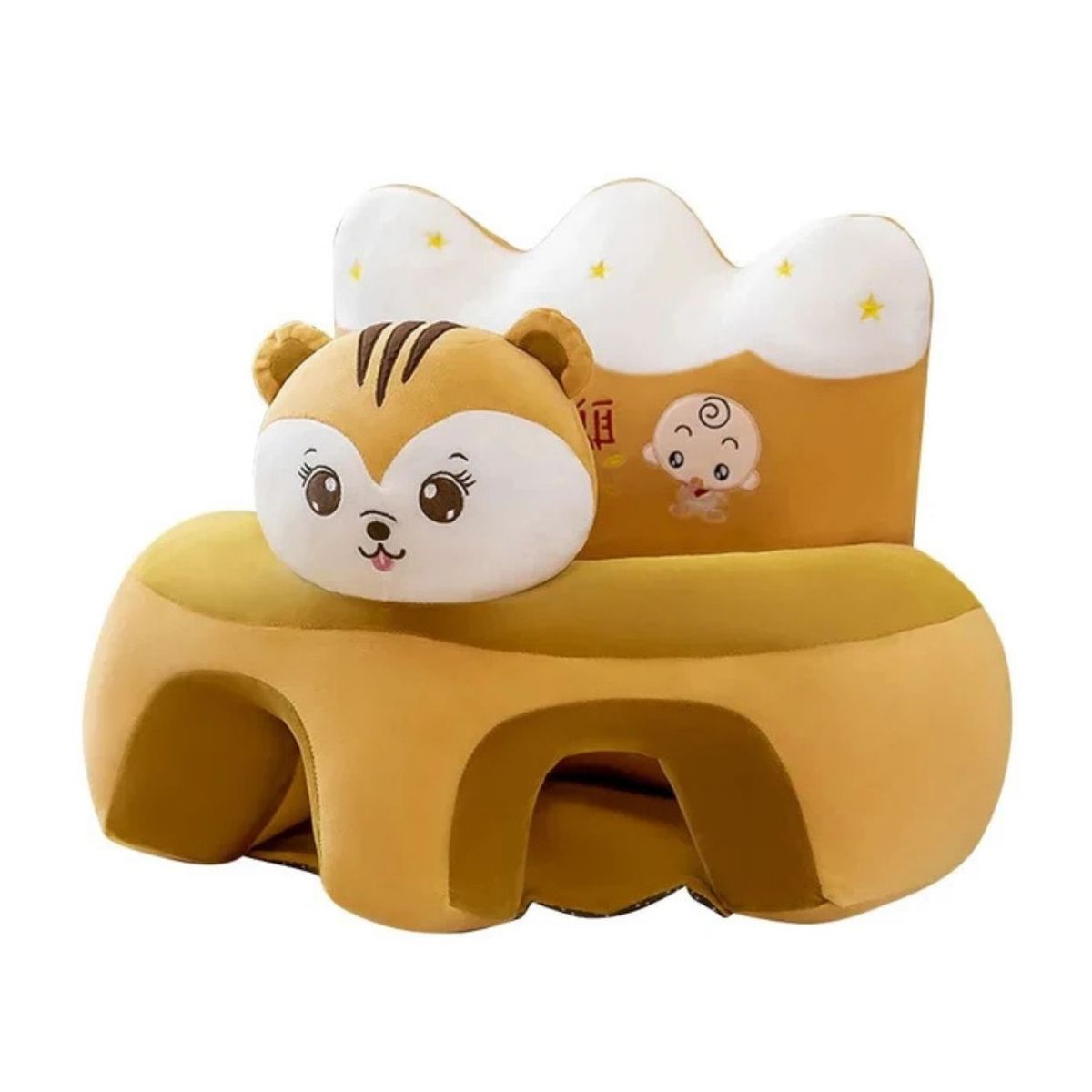 GENERICO - Asiento de Apoyo para Bebé - Sentador Suave Modelo Animalitos Divertidos