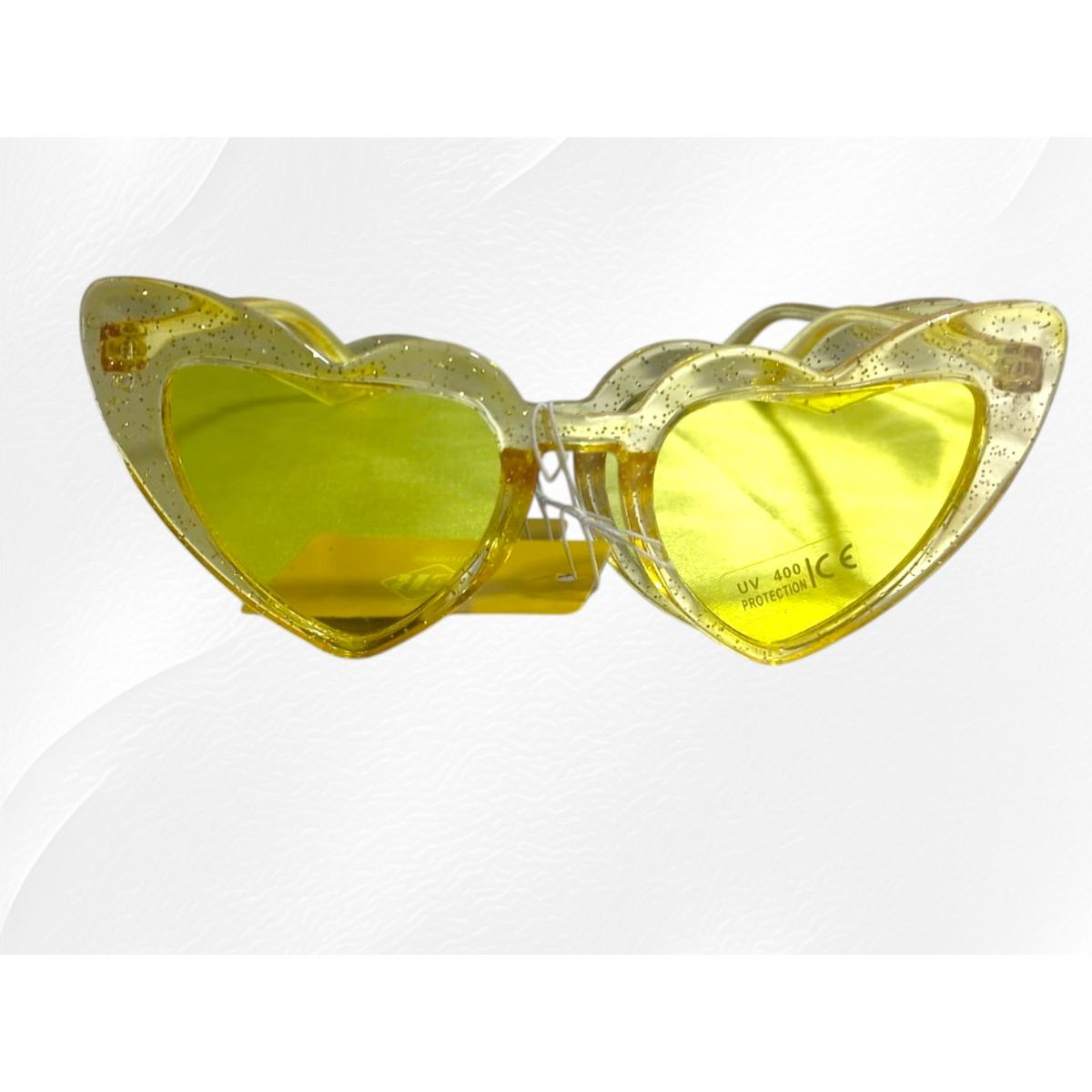 GENERICO - Lentes de Sol Niñas Corazón Pack 3 Unid. Colores Fuscia,Celeste y Amarillo