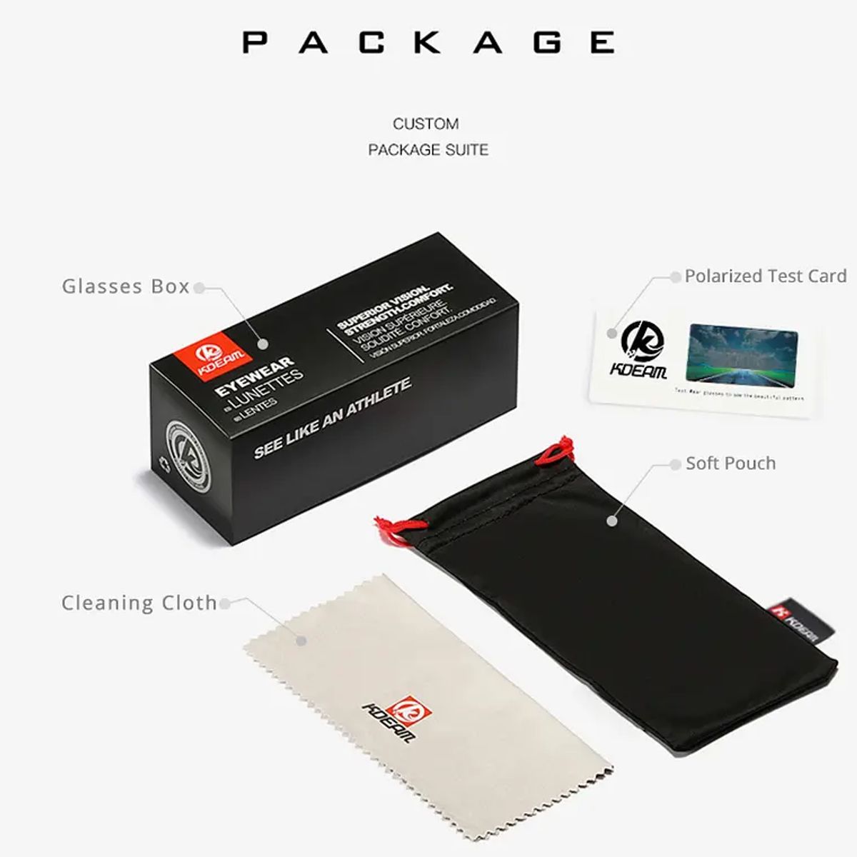 SM - LENTES DE SOL - KDEAM - MARRON - C28