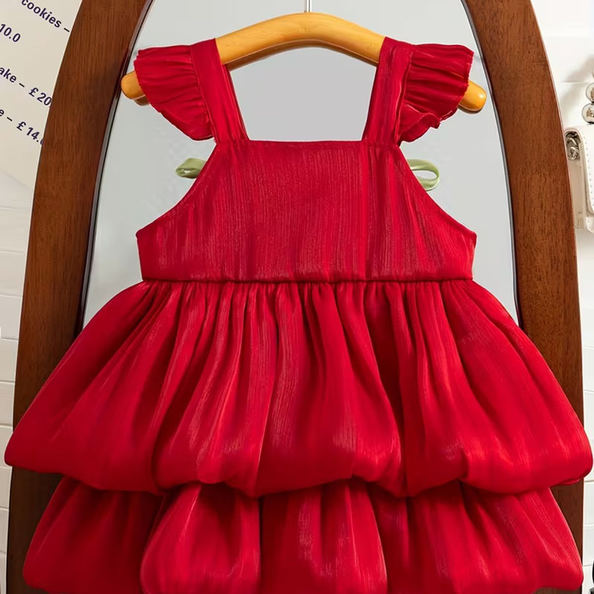 GENERICO - VESTIDO NAVIDAD DE BEBE - DISEÑO DE PETALOS