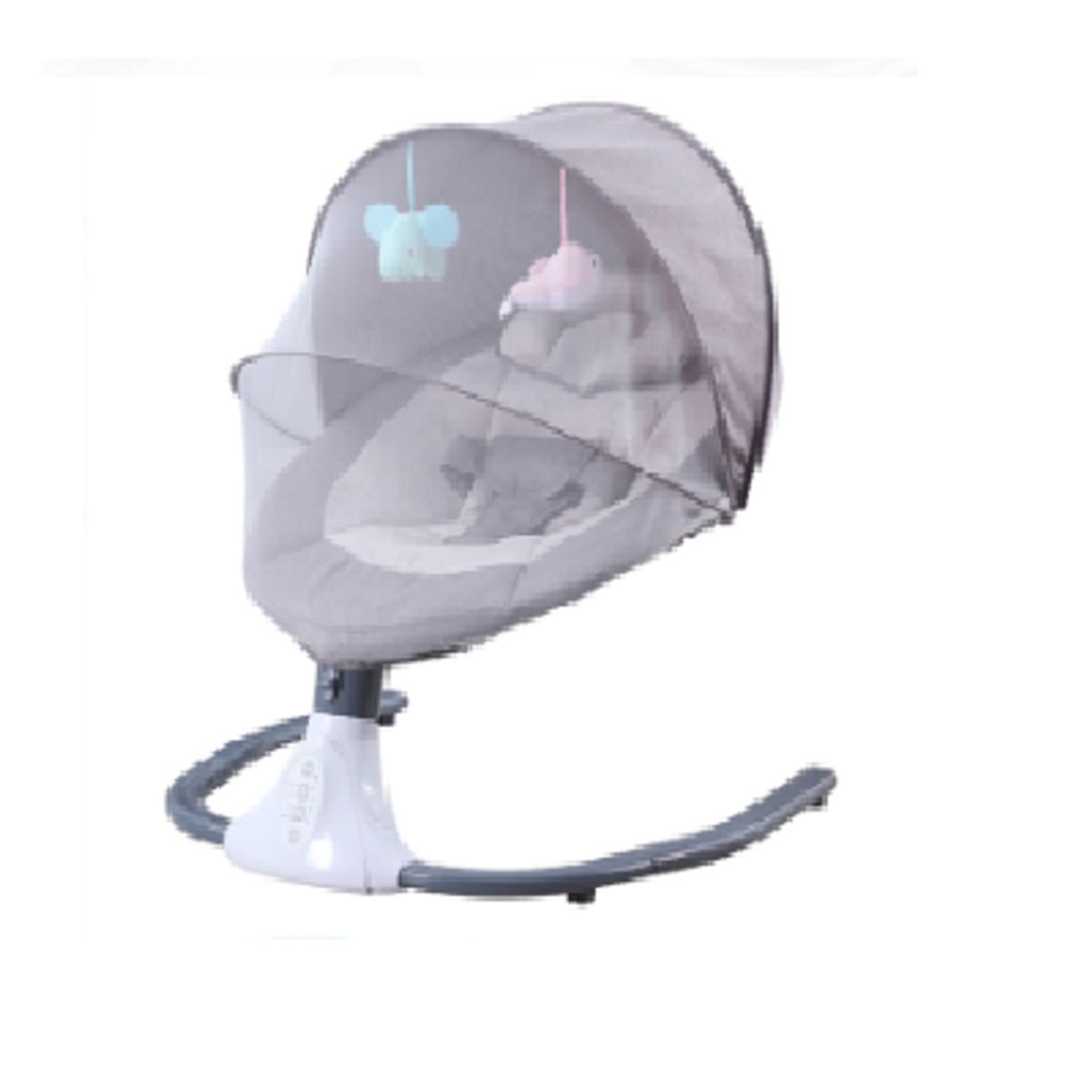 GENERICO - Mecedora  Eléctrica Automática con control remoto y bluetooth GRIS