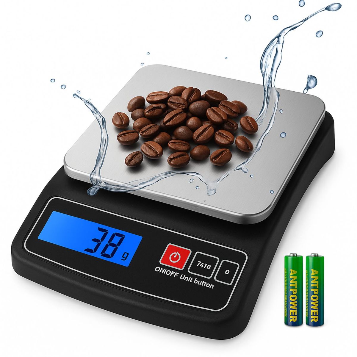 GENERICO - Balanza Digital para Repostería y Meal Prep 5kg Pantalla LCD Acero