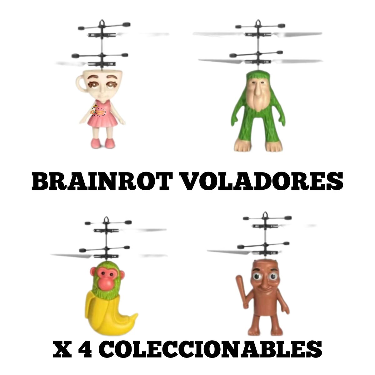 OEM - 4 UN. BRAINROT DRONE VOLADOR TUNG TUNG SAHUR Y MAS