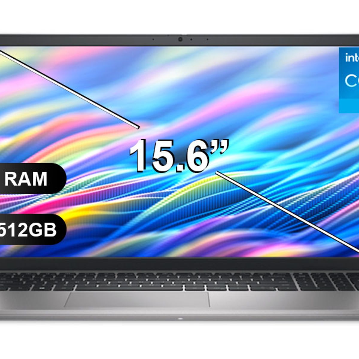 DELL - Laptop DELL 15 DC15250 I5-1334U, 8GB RAM, 512GB SSD, 15.6", SIN WINDOWS (KD9XK)