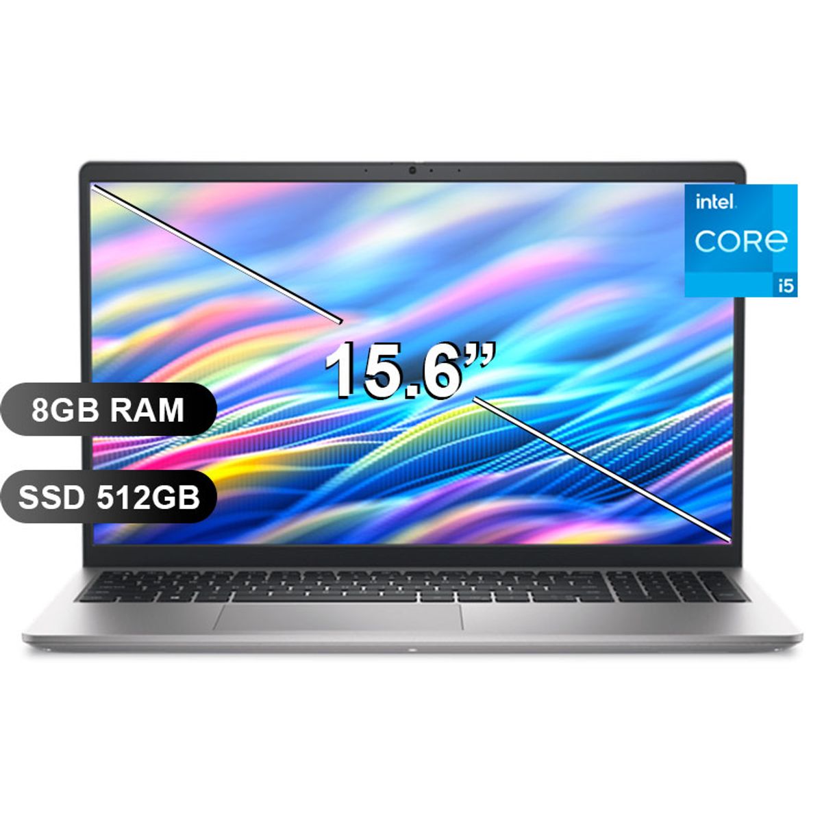 DELL - Laptop DELL 15 DC15250 I5-1334U, 8GB RAM, 512GB SSD, 15.6", SIN WINDOWS (KD9XK)