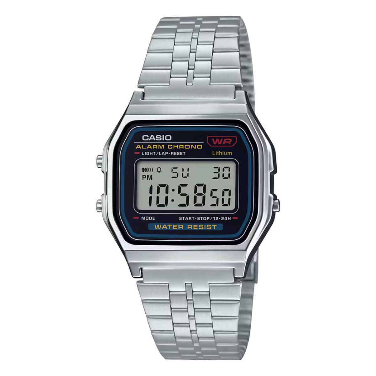 CASIO - Reloj Casio A159W-N1D Hombre Acero Plateado
