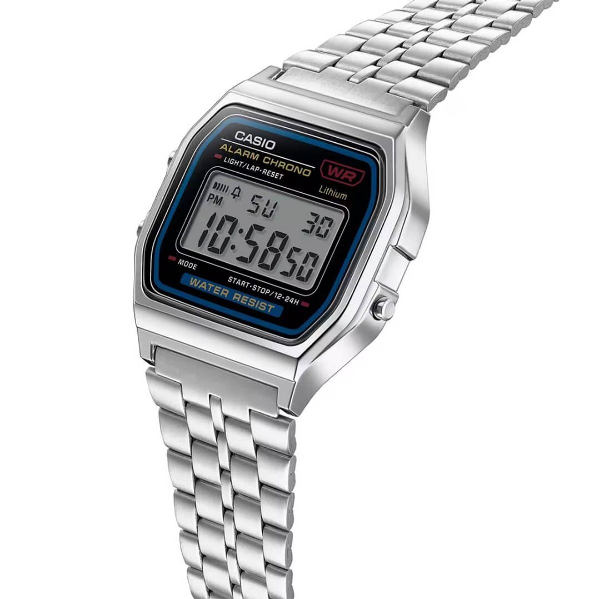 CASIO - Reloj Casio A159W-N1D Hombre Acero Plateado