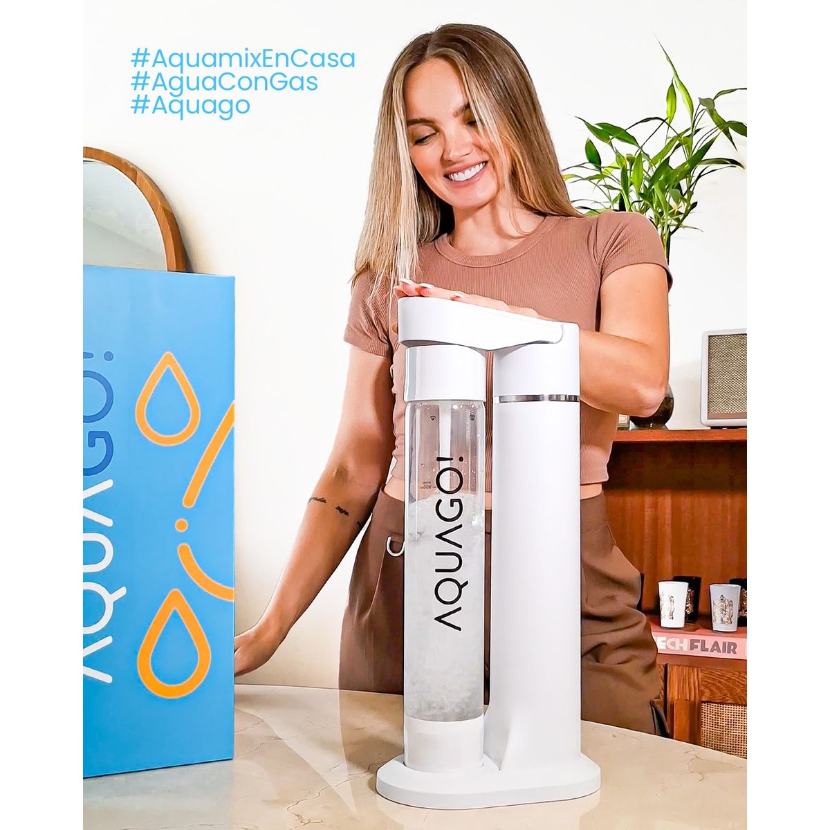 GENERICO - Gasificadora de bebidas y agua - Color blanco