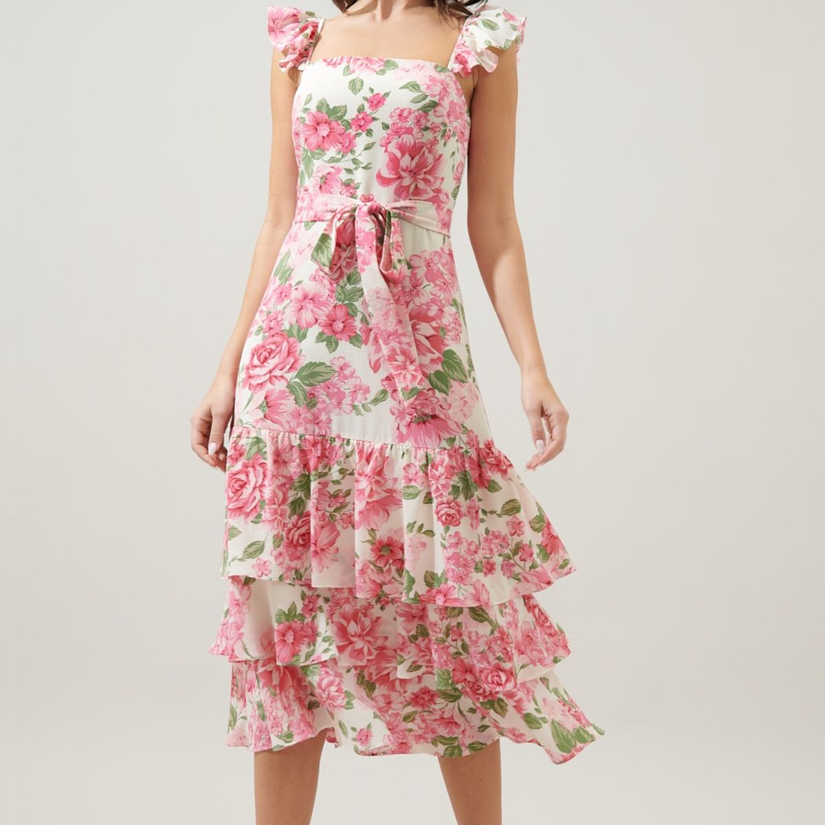 MARTINELA - VESTIDO LARGO MIDI MUJER JAZMIN