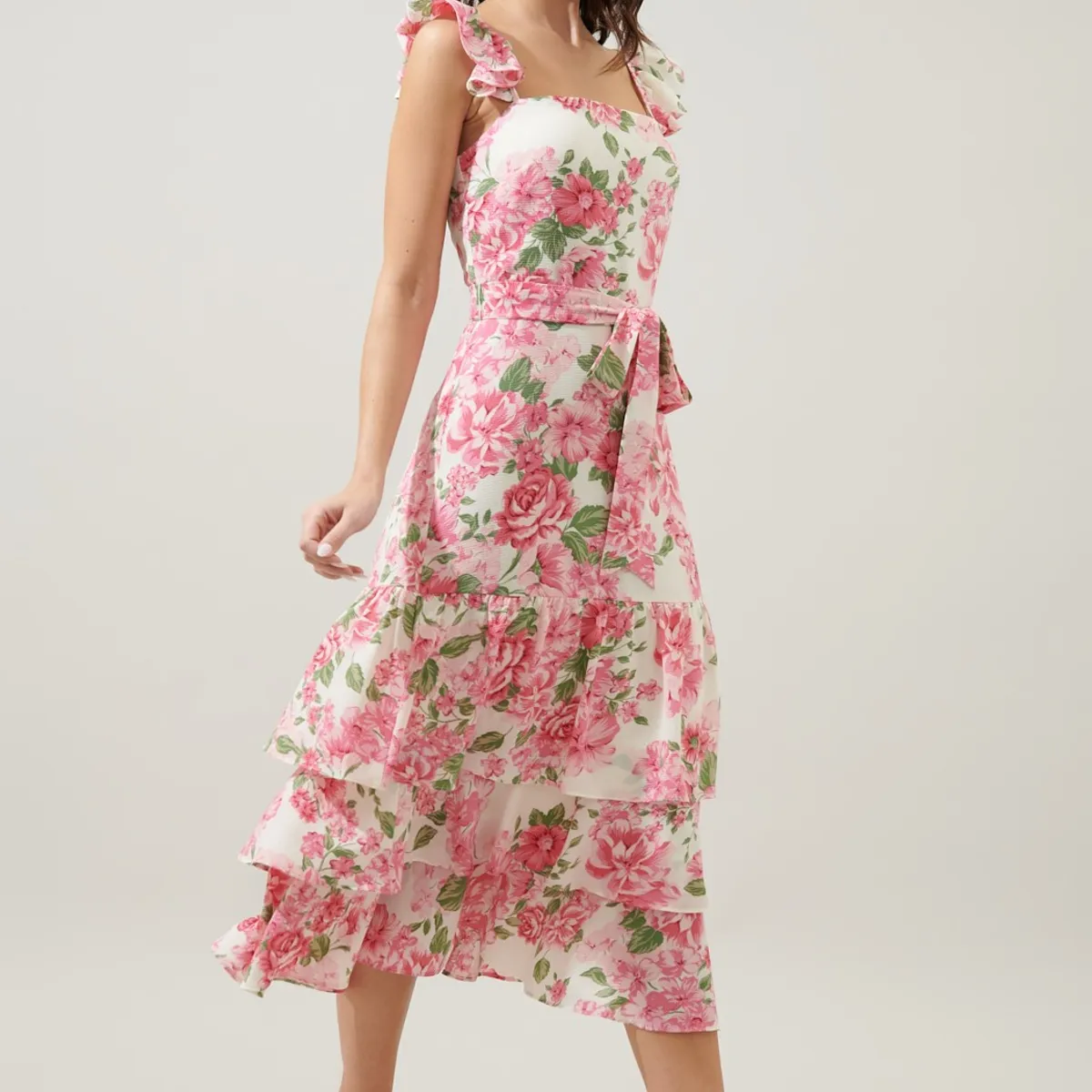 MARTINELA - VESTIDO LARGO MIDI MUJER JAZMIN
