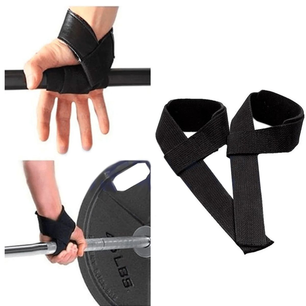 GENERICO - Straps Deportivos Ajustables 9188 – Correas para Pesas y Gimnasio
