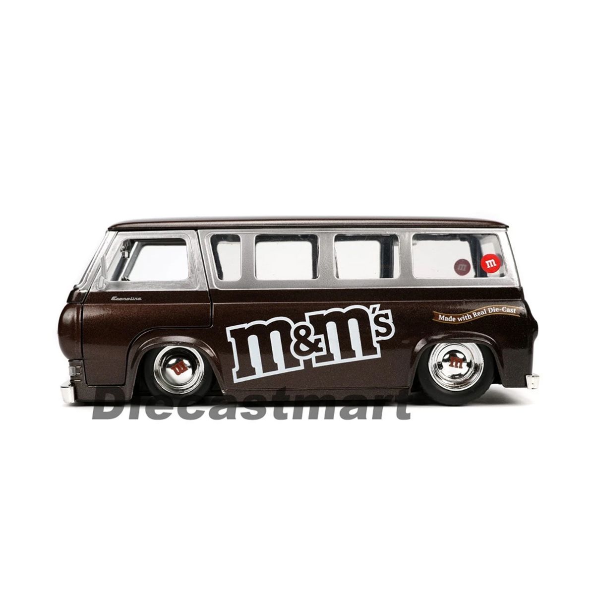 JADA TOYS - JADA M M RED 1965 FORD ECONOLINE DIE CAST BROWN 32027