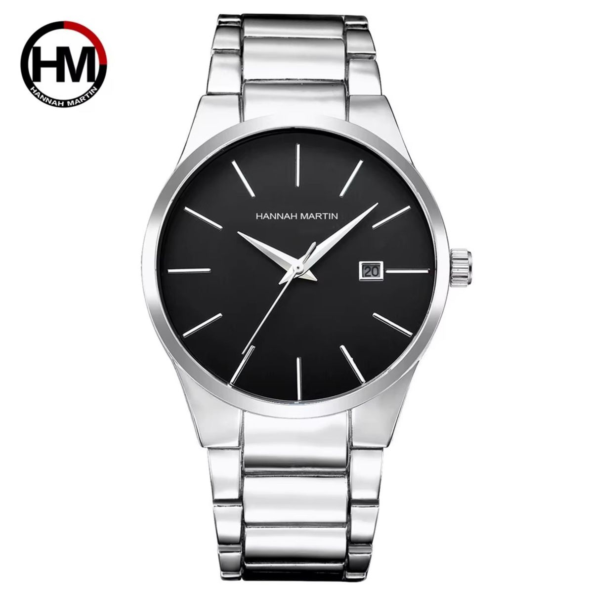 HANNAH MARTIN - RELOJ HANNAH MARTIN ORIGINAL ELEGANTE PLATEADO HAN-104