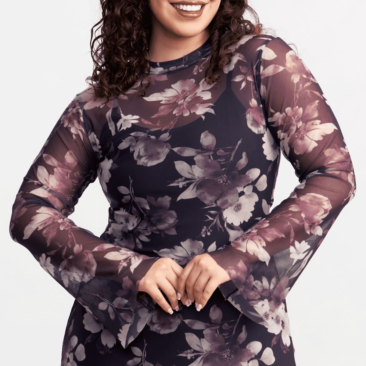 MISS LADY - Vestido de tul Hilary Magnolias + vestido interno de forro