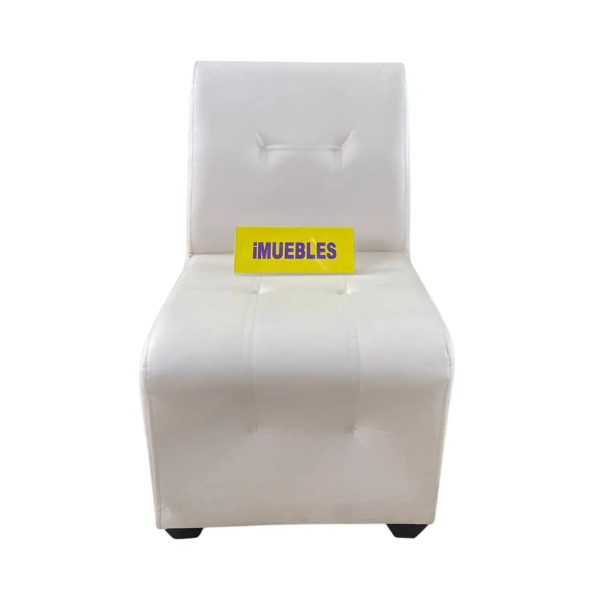 TEMEL - Sillón Individual Sillón Modular Sillón de espera Blanco