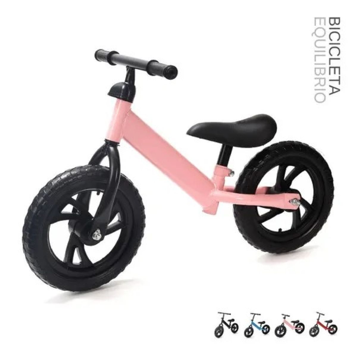 CUZKA - Bicicleta de Equilibrio Aro 12 PVC - Color Rosa