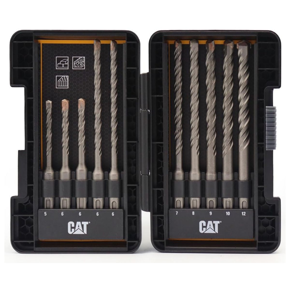 CAT - SET DE BROCAS PARA CONCRETO SDS PLUS 10 pzs. DA03901 CAT