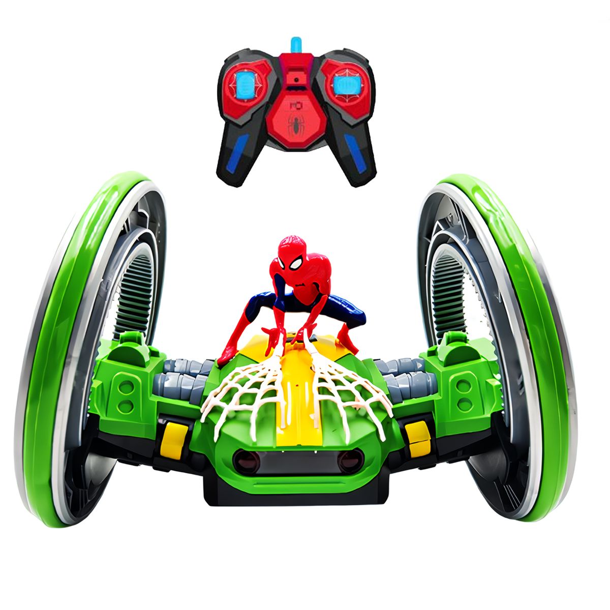 MARVEL - Juguete Carro Teledirigido de SPIDER-MAN Acrobático con Control