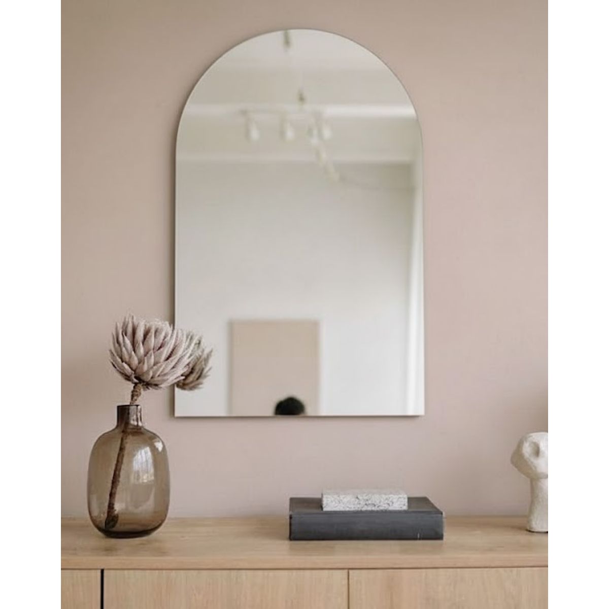 GENERICO - Espejo Arco  con bordes pulidos 80x60cm