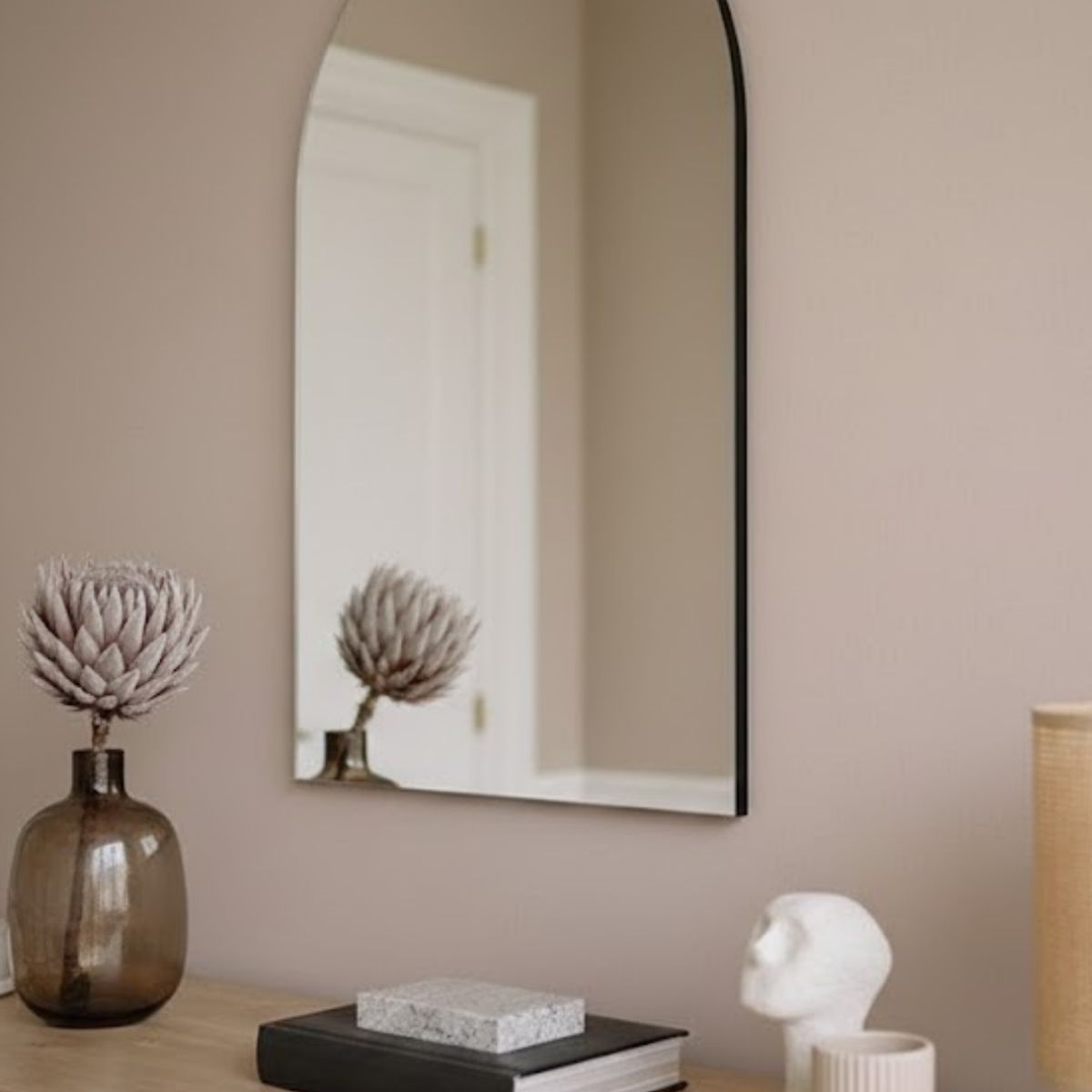 GENERICO - Espejo Arco  con bordes pulidos 80x60cm