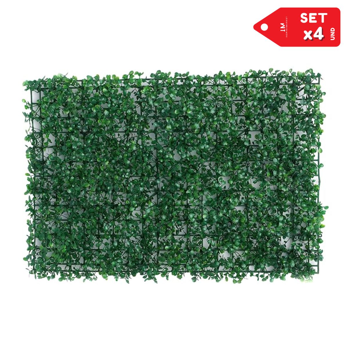 INSPIRA MARKET - Mallas De Hojas Artificiales De 60cm x 40cm Set x4 UND