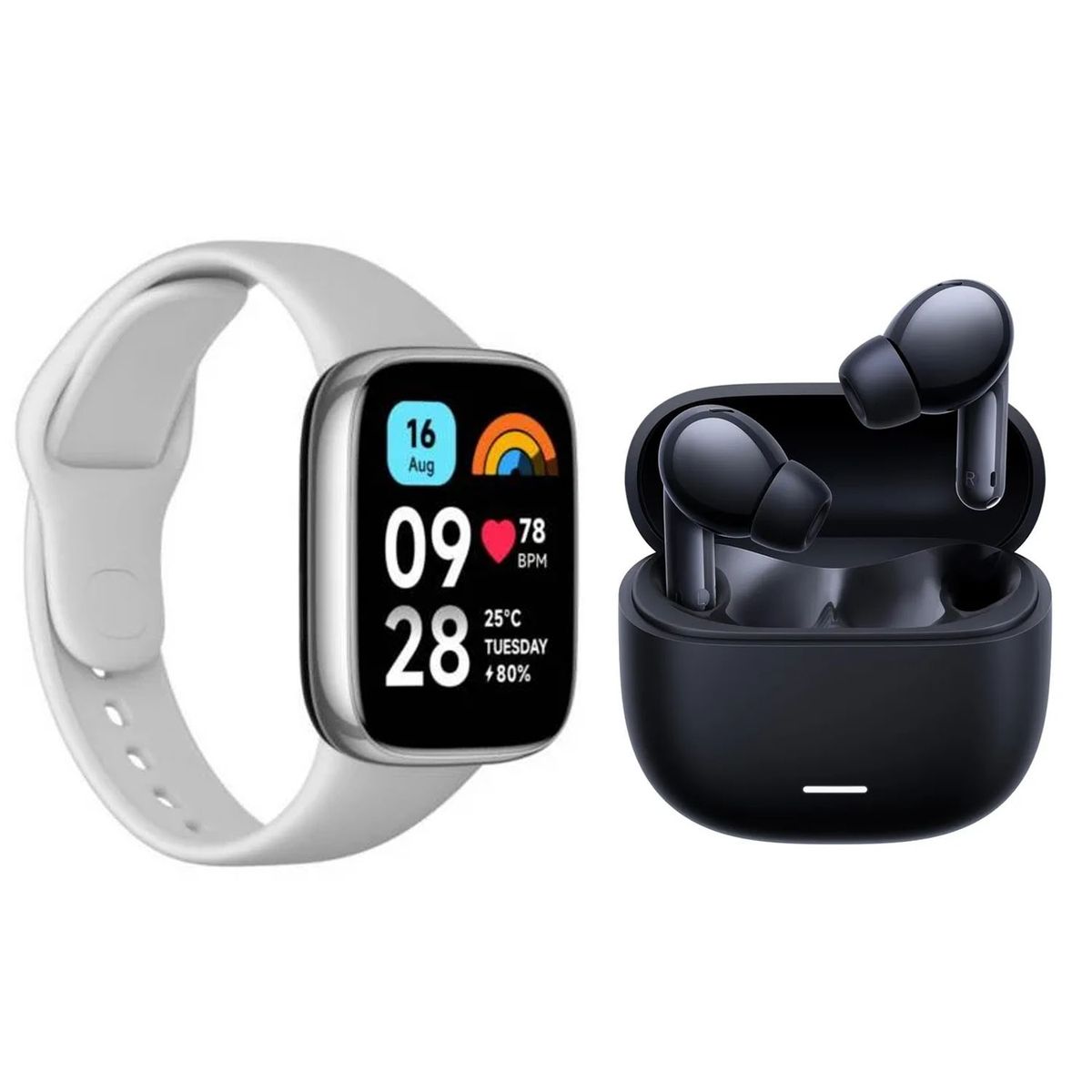 XIAOMI - Reloj Inteligente Redmi Watch 3 ACTIVE + Audífonos Inalámbricos Redmi Buds 6 Lite